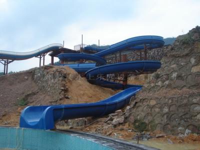 China Open Flume Spiral Water Slide Swimming Pool Water Slide For Kids for sale