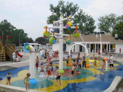 China Spray Park And No Pool Water Park Equipments , Recycle And Drainage System for sale