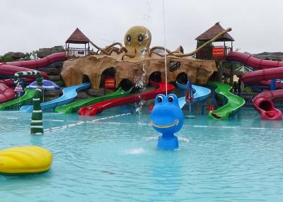 China 8 Lines Kid Water Slides octopus Water Slides Water Entertainment for sale