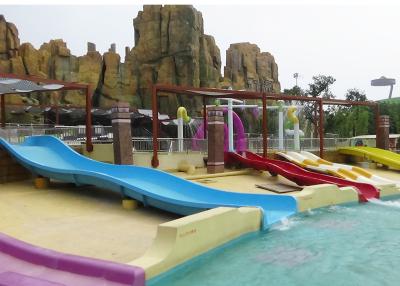 China Toboganes acuáticos cuesta abajo abiertos del niño de la fibra de vidrio para los paseos del parque de atracciones en venta