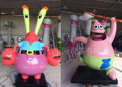 China Fiberglass Cartoon Style Water Pool Toys , Water Playground Equipmentf For Kids for sale