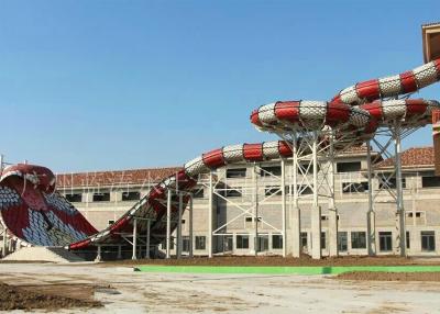 China Snake Style Adult Water Slides , Water Park Equipment For attractions for sale