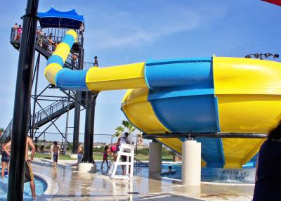 China Fiberglass Adult High Speed Water Slide , Huge Hole Water Park Slide for sale