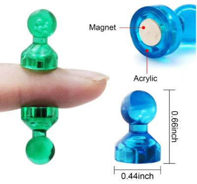 China Colorful Jewelry Magnet High Quality Big Strength Push Pin DIY Magnetic Magnets For Office for sale