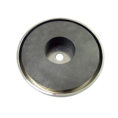 China Cheap Bottom Ceramic Permanent Magnet Pot Ferrite Magnet Made In China Industrial Factory for sale