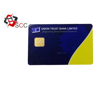 China Customized wholesale waterproof/waterproof 6pin 8pin contact card sle4442 smart IC smart card for sale