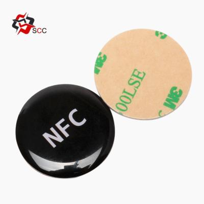 China NFC Waterproof Epoxy Social Sticker Waterproof / NFC Waterproof Tag For Sharing Contact Information for sale