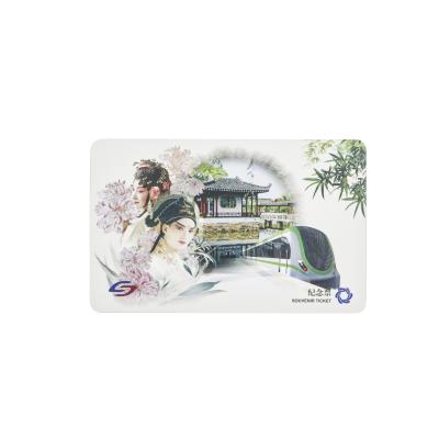 China Metro transport 13.56MHz Matt rfid card pet card M IFARE M1card glossy smart card with PVC 0.84mm 85.6*54mm PET for sale