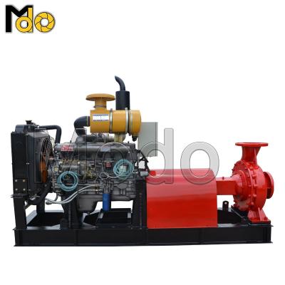 China Mining Industry 60hz 182 Hp Engine Fireman Water Pump Horizontal Diesel Engine Driven Specification 40hp 200hp 400gpm For Skid Mounted for sale