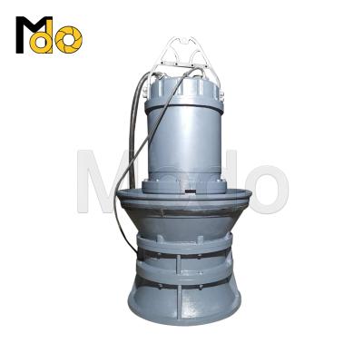 China Drinking water treatment 800KW power 13KV ultra high voltage electric submersible axial water pump for flood drainage for sale