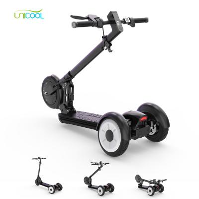 China Unicool unisex 2020 8.5 inch 350w 36v electric scooter waterproof switchable removable battery three wheels for sale