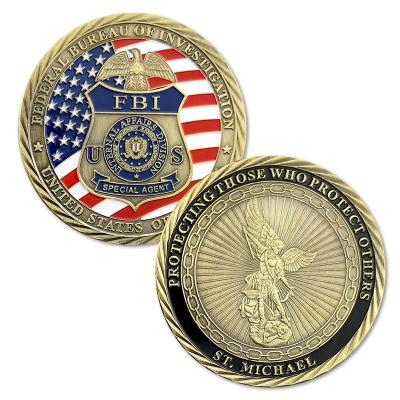 China USA FBI Special Agent St MICHAEL Protection Those Who Protect Others Craft Art Collection Souvenir Coin for sale