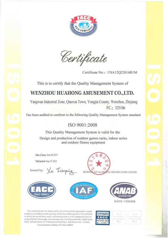 ISO9001 - Wenzhou Watson Import& Export Co., Ltd.