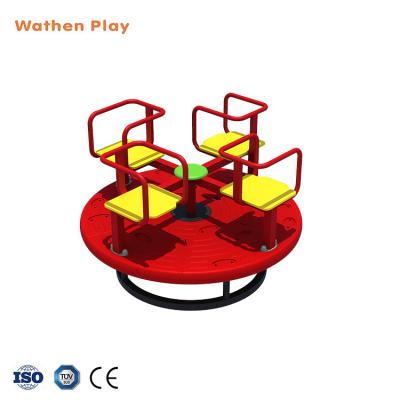 China High Quality Fifties Metal Frame Carousel Chair Amusement Ride Kids Outdoor Playground Patio Game Set For Children for sale