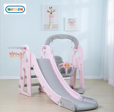 China Adorable high quality indoor colorful design 3 in 1slide for kids 175*120*106cm for sale