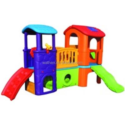 China Eco-friendly Kids Play Indoor Plastic Room With Slide 2020 for sale