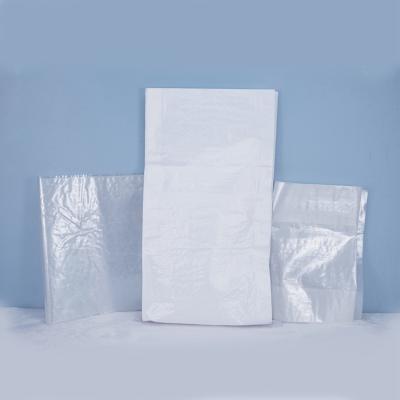 China Custom Recycled Materials 10kg 25kg 50kg 100kg PP Woven Sack Transparent White Sack For Rice for sale