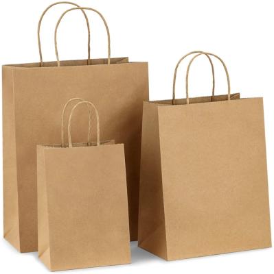 China Wholesale Custom Recycled Materials Factory Kraft Paper Paper Bags With Your Own Logo for sale