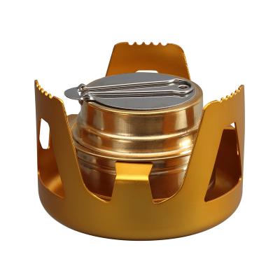 China Mini Camping Cooktop HALIN HK305 OUTDOOR CAMPER ALCOHOL STOVE DIRECT MINI LIQUID ALCOHOL STOVE METAL STOVE PORTABLE CREATIVE ALCOHOL VAPOR BURNER for sale