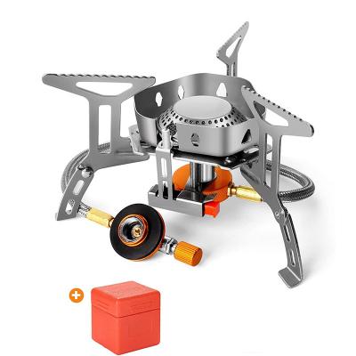 China HALIN HK360 OUTDOOR WINDPROOF STOVE SPLIT CAMPING GAS COOKER PICNIC PORTABLE FLAT GAS COOKER STAINLESS STEEL ELECTRONIC for sale