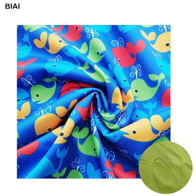 China Waterproof Elastic Waterproof PUL Printing Cloth 100% Polyester Reusable Pul Cloth For Cloth Diapers for sale