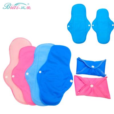 China Long Night Use Breathable Menstrual Reusable Cloth Pad Washable Sanitary Napkin Absorbent For Eco Conscious Women Pads for sale