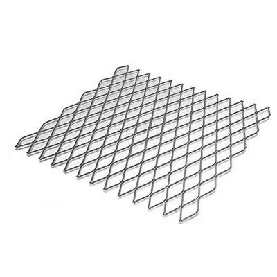 China Plain Weave Low Carbon Steel Diamond Shaped Stretched Mesh for sale