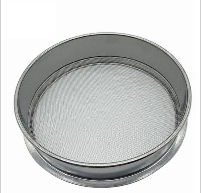 China Plain weave 25 cm 30 cm round sieving screen plain weave mesh divided to mesh stainless steel test sieve for sale for sale