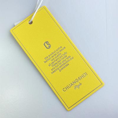 China Sustainable Custom Garment Apparel Accessories Dress Label And Paper Hangtag for sale