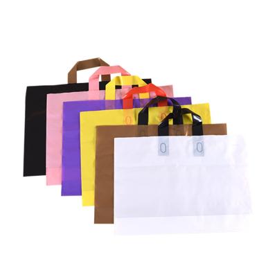 China BIODEGRADABLE Customized Plastic Shopping Bag With Logo Printing Plastic Shopping Bag Handle Plastic Bag for sale