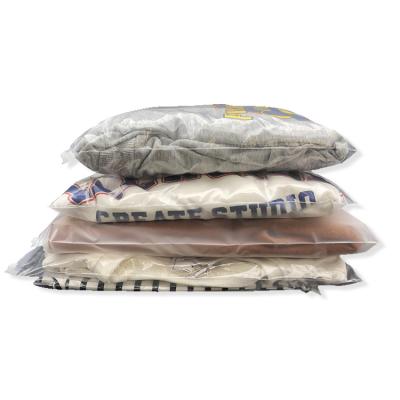 China Recyclable Custom Printed Plastic PE Bag T-shirt Garment Packaging Zipper Lock Clothing Zipper Bag PE PVC Packaging and Sliders Bag Zipper for sale