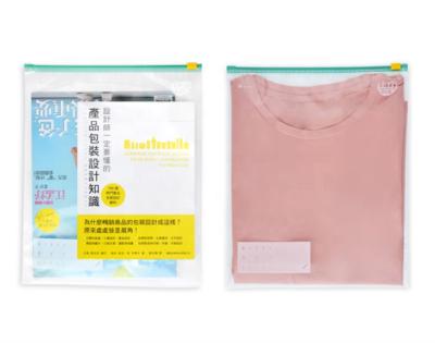 China Custom Printed Clear Plastic Bag Moisture Proof With Zipper Self Sealing Bag For Garment Packaging for sale