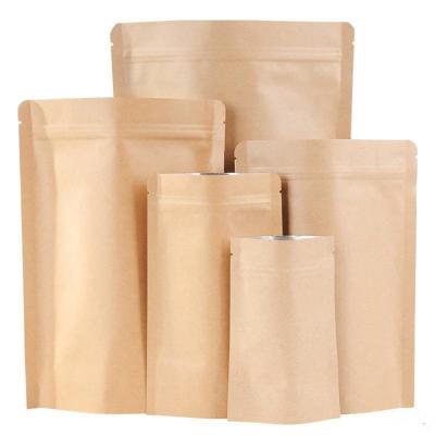 China Recyclable Resealable Aluminum Foil Packaging Bags Food Grade Self Supporting Aluminum Foil Lined Aluminum Foil Paper Bag for sale