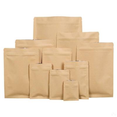 China Recyclable High Quality Wholesale Resealable Packaging Bag Food Grade Kraft Paper Bag Aluminum Foil Bags for sale