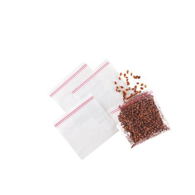 China Recyclable LDPE zipper food bag transparent zipper bag plastic zipper bags for food for sale