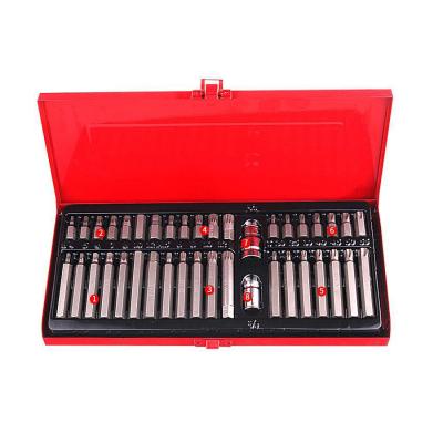 China Auto Repair 40pcs H10 Series Bit Socket Wrench Set Suit DIY Tool Box TOOLKITS for sale