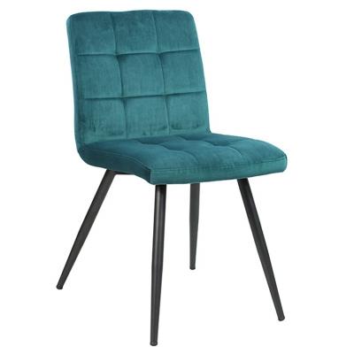 China Contemporary European Unique Integration Velvet Upholstery Fabric Colorful Living Modern Dining Chair for sale