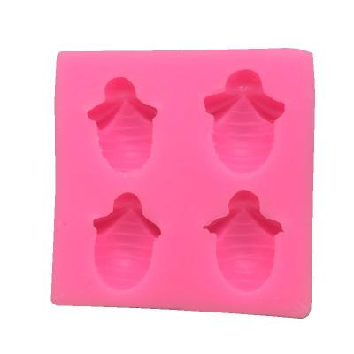 China Wholesale Disposable Bee Shaped Decorating Silicone Mold Fondant Cake Decorating Tools for sale