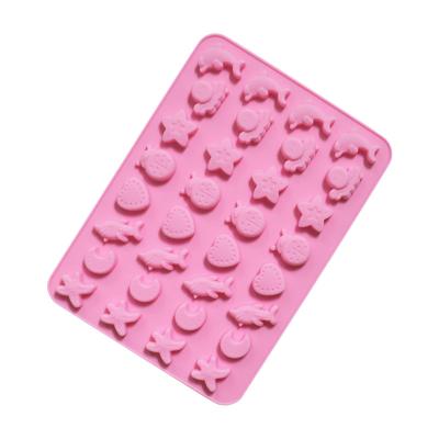 China 2021 Sustainable Hot Sales Mini Silicone Chocolate Mold Silicone QQ Fondant DIY Accessories Mold for sale