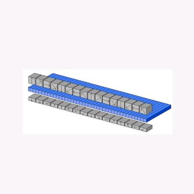 China Industrial Magnet N52 Customize Motor Used Block Or Ring Ndfeb Halbach Array Magnet for sale