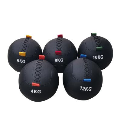 China Full Body Fitness Exercise PU Wall Ball High Quality Leather Medicine Ball For Bodybuilding for sale