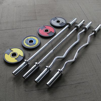 China Universal Gym Equipment Weightlifting Bearing Barbell Bar Loop Barbell Weightlifting Bar for sale