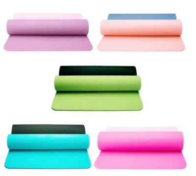 China Professional Non Slip Design Exercise Gym Fitness 6mm Custom Band Yoga Mat Eco-Friendly Mat for sale