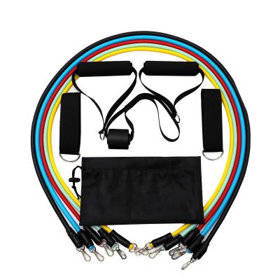 China 11Pcs Band Set Muscle Strength Training Resistance Band for sale