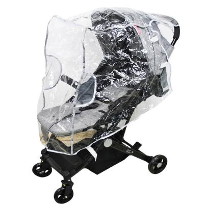 China Universal Safety Child Large Size PEVA Baby Pram Stroller Waterproof Clear Rain Cover for sale