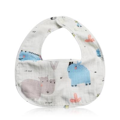 China Factory wholesale new custom design washable printed high quality cotton baby teether bibs for sale