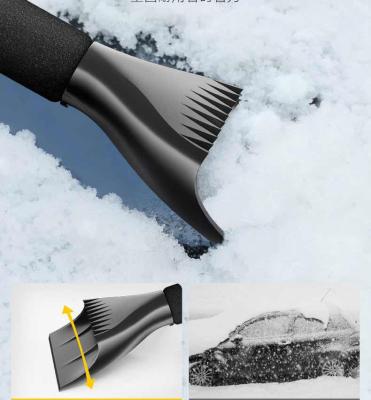 China Eco-Friendly 2-in-1 Ice Scraper and Snow Brush - No Scratch Bristle Soft Best for Remover & Broom Removal Frost Tool Q01 for sale