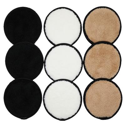 China 100% Recycled Polyester Lazy Makeup Remover Pads Makeup Remover Face Microfiber Austria Water Makeup Remover Pads With Private Label for sale