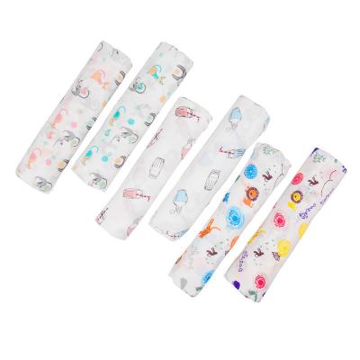 China Custom Size Extra Soft Cotton Bamboo Soft Jersey Wrap Receiving Baby Wrap Covering for sale