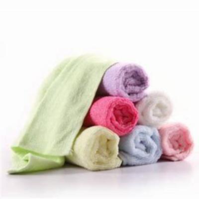 China Sustainable Wholesale Soft Organic Bamboo Washcloths Baby Face Wash Cloth Towel for sale